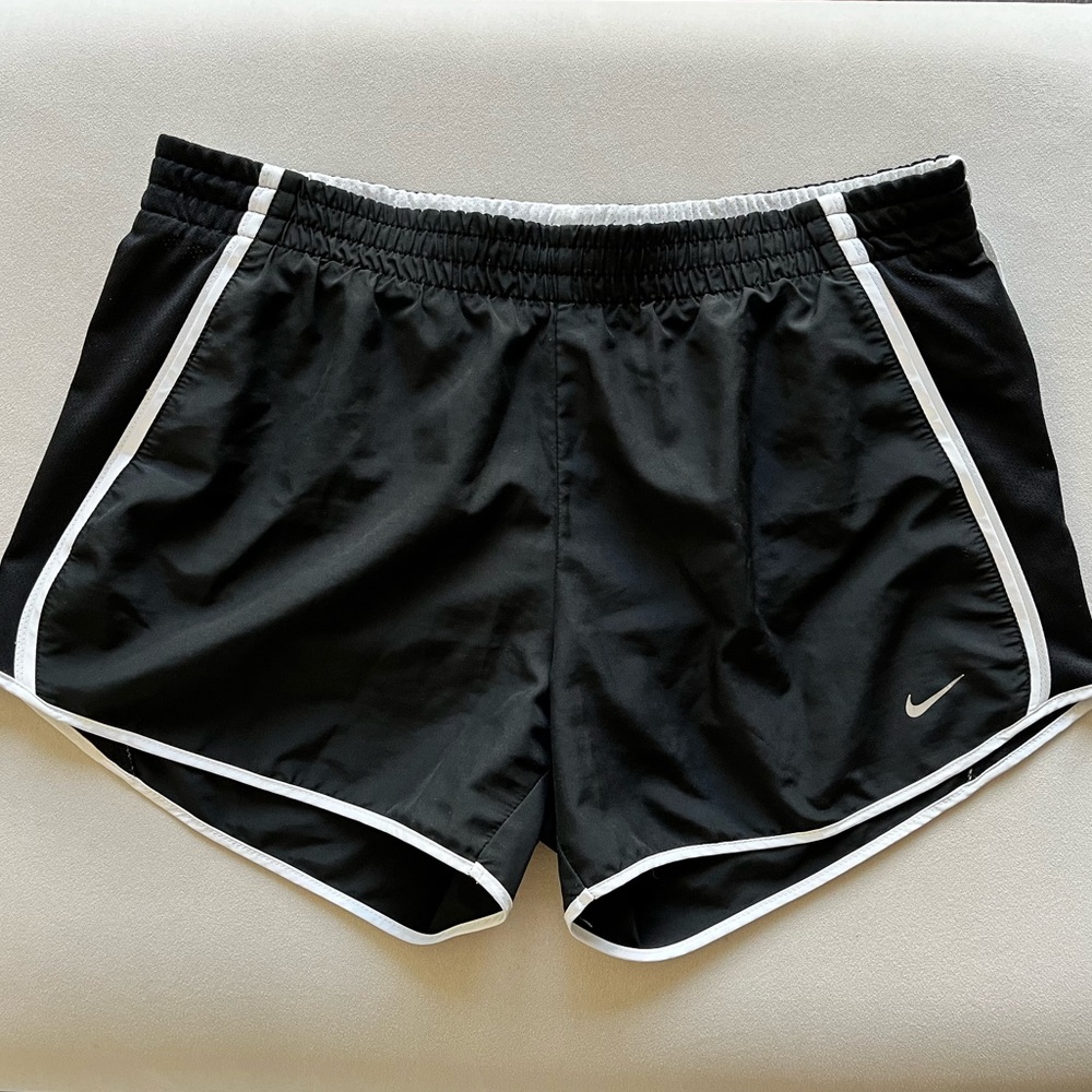 Nike Dri-fit Tempo running shorts, black & white, M